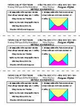 Đề kiểm tra học kỳ II môn Tin học Lớp 3 (Thực hành) - Năm học 2013-2014 - Trường TH Nguyên Thi Minh Khai
